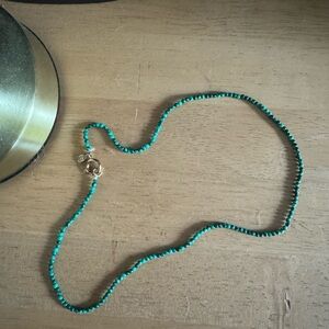 Sezane Irma Necklace Green Malachite